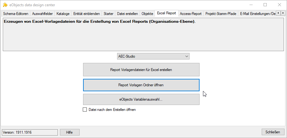 024_Report Vorlagen Ordner öffnen